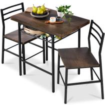 Conjunto de jantar Best Choice Products Modern de 3 peças com armazenamento Conjunto de jantar Best Choice Products Modern de 3 peças com armazenamento