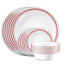 Conjunto de jantar Corelle Logan 18 peças resistente a lascas
