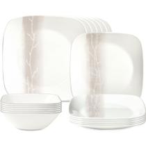Conjunto de Jantar Corelle Vitrelle 18 Peças Resistente a Lascas