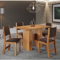 Conjunto de Jantar Jazz Mesa Retangular com 4 Cadeiras Sol Conjunto de Jantar Jazz Mesa Retangular com 4 Cadeiras Sol