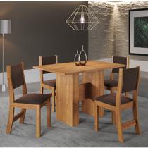 Conjunto de Jantar Jazz Mesa Retangular com 4 Cadeiras Sol Conjunto de Jantar Jazz Mesa Retangular com 4 Cadeiras Sol