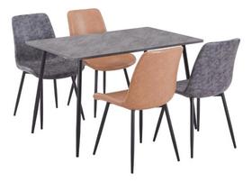 Conjunto De Jantar Mesa 120x75cm + 4 Cadeiras - Dual Color