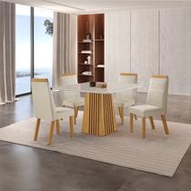 Conjunto de Jantar Mesa Áustria 0,90x0,90 Tampo Mdf/vidro com 4 Cadeiras Catar Yescasa Conjunto de Jantar Mesa Áustria 0,90x0,90 Tampo Mdf/vidro com 4 Cadeiras Catar Yescasa