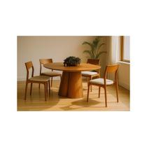 Conjunto de Jantar Mesa Imperial com 4 cadeiras Bali Madeira Maciça