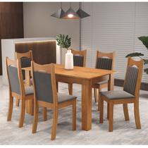 Conjunto de Jantar Mesa Retangular Timbo com 6 Cadeiras Dalas Yescasa Conjunto de Jantar Mesa Retangular Timbo com 6 Cadeiras Dalas Yescasa