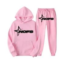 Conjunto De Jaqueta E Calças Casuais Unissex Com Estampa De Logo De Marca Fashion S-3XL Para Homens