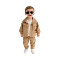Conjunto De Jaqueta E Calças Para Menino Bebê Para Todas as Estações Estiloso Versátil Clássico Conjunto De Jaqueta E Calças Para Menino Bebê Para Todas as Estações Estiloso Versátil Clássico