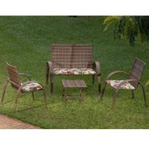 Conjunto de Jardim 3 Cadeiras e Mesa de Centro Laura