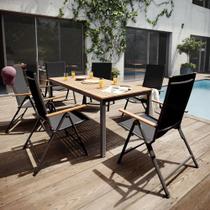 Conjunto De Jardim Luxo 7 Pecas Mesa Retangular E 6 Cadeiras Conjunto De Jardim Luxo 7 Pecas Mesa Retangular E 6 Cadeiras