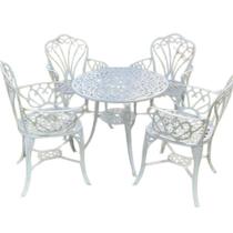 Conjunto De Jardim Modelo Fortaleza Mesa e 4 Cadeiras