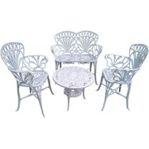 Conjunto De Jardim Modelo Primavera Mesa 2 Cadeiras E Namoradeira