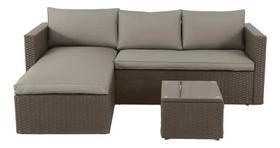 Conjunto De Jardim Rattan Marrom 3 Pecas Conjunto De Jardim Rattan Marrom 3 Pecas
