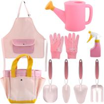 Conjunto de jardinagem TopoFly Kids 9 unidades com regador, luvas, etc