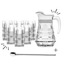 Conjunto De Jarra 1L E Copos 250ml Em Vidro - 7 Peças