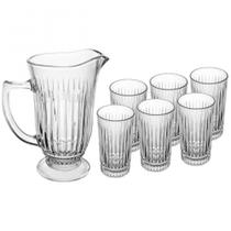 Conjunto de Jarra Deli com 6 Copos de Vidro 7 Peças Lyor