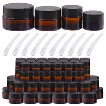 Conjunto de jarras de vidro âmbar Tanstic 20x 20mL com tampa +10x colher