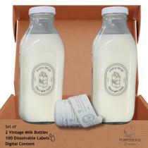 Conjunto de jarros de leite materno Purposeful Provision Vintage 950 ml