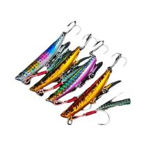 Conjunto De Jigs Para Pesca Em Água Salgada 4pcs 5.8cm 30g Jig Vertical Leve Com Gancho Auxiliar