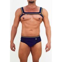 Conjunto de Jock com Harness na Cor Azul Marinho - Steves Designer