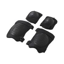 Conjunto De Joelheiras Táticas Para Adultos, Equipamento De Proteção Militar Esportivo Ajustável