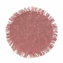 Conjunto de Jogo Americano 6 Peças Fibra de Celulose 35cm Tulum Rose Copa e Cia