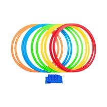 Conjunto De Jogo De Anéis De Pular Para Crianças Ao Ar Livre Com 10 Anéis E 10 Conectores,