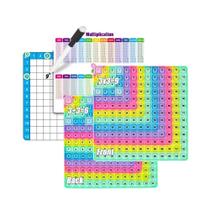 Conjunto De Jogo De Aprendizagem De Multiplicação E Adição Reutilizável Com Caneta Apagável Para