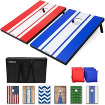 Conjunto de Jogo de Cornhole GoSports 3x2 pés com 2 Placas, 8 Sacos e Estojo Conjunto de Jogo de Cornhole GoSports 3x2 pés com 2 Placas, 8 Sacos e Estojo