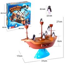 Conjunto De Jogo De Quebra-cabeça De Navio Pirata, Brinquedo De Pinguim De Equilíbrio De Mesa Para