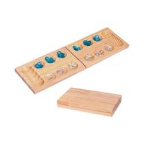 Conjunto De Jogo De Tabuleiro Mancala Multicolorido De Madeira Dobrável Para Festa Familiar Presente