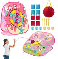 Conjunto de jogos 3 em 1 Bean Bag Toss, Safe Dart e Tic Tac Toe Kids Conjunto de jogos 3 em 1 Bean Bag Toss, Safe Dart e Tic Tac Toe Kids