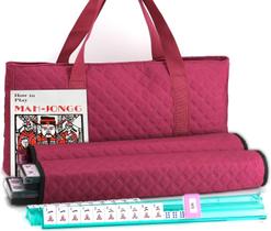 Conjunto de jogos American Mahjong Mose Cafolo com estojo de transporte