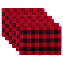 Conjunto de Jogos Americanos DII Estampa Xadrez Buffalo 33x48 cm 6 Peças Conjunto de Jogos Americanos DII Estampa Xadrez Buffalo 33x48 cm 6 Peças