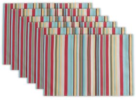 Conjunto de jogos americanos DII Summer Stripe Outdoor Collection 33x48cm Conjunto de jogos americanos DII Summer Stripe Outdoor Collection 33x48cm