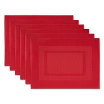Conjunto de Jogos Americanos DII Tango Vermelho 33x44 cm 6 Peças Conjunto de Jogos Americanos DII Tango Vermelho 33x44 cm 6 Peças