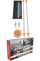 Conjunto de jogos Beersbee Polish Horseshoes com Frisbee, bastões e bolsa Conjunto de jogos Beersbee Polish Horseshoes com Frisbee, bastões e bolsa