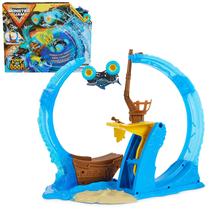 Conjunto de jogos de acrobacias Monster Jam Megalodon Loop of Doom +3 anos Conjunto de jogos de acrobacias Monster Jam Megalodon Loop of Doom +3 anos
