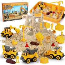 Conjunto de jogos de areia de construção OENUX Play Sand com 1 kg de areia magnética Conjunto de jogos de areia de construção OENUX Play Sand com 1 kg de areia magnética