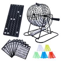 Conjunto de jogos de bingo GOTHINK Bingo para adultos e crianças com gaiola de 8 polegadas