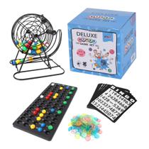 Conjunto de jogos de bingo GSE Games & Sports Expert Deluxe com gaiola de aço