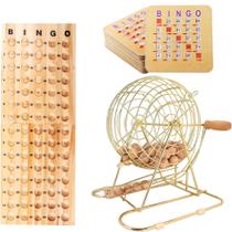 Conjunto de jogos de bingo GSE Games & Sports Expert Deluxe com gaiola de latão