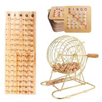 Conjunto de jogos de bingo GSE Games & Sports Expert Deluxe com gaiola de latão