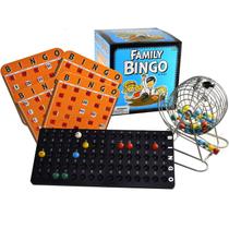 Conjunto de jogos de bingo Regal Bingo Family com gaiola de roda de 8 polegadas