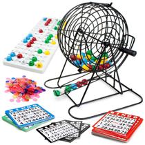 Conjunto de jogos de bingo Royal Bingo Supplies Jumbo de 30 cm de altura com 100 cartas Conjunto de jogos de bingo Royal Bingo Supplies Jumbo de 30 cm de altura com 100 cartas