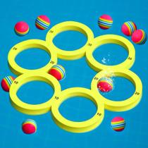 Conjunto de jogos de brinquedos de piscina Hiboom Water Sports com 10 bolas de golfe