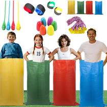 Conjunto de jogos de corrida de relé ao ar livre Prinxse, 24 peças, com bolsas e medalhas