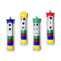 Conjunto de jogos de dados JHFY Left Right Center com 3 dados e 24 fichas
