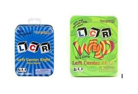 Conjunto de Jogos de Dados LCR Original e LCR Wild - Pacote com 2 Conjunto de Jogos de Dados LCR Original e LCR Wild - Pacote com 2