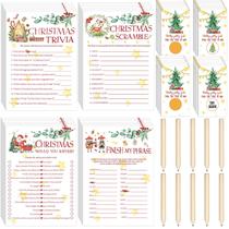 Conjunto de jogos de festa de Natal Fumete 135 unidades com 10 lápis Conjunto de jogos de festa de Natal Fumete 135 unidades com 10 lápis
