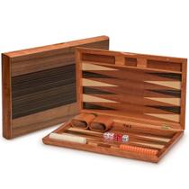 Conjunto de jogos de gamão Yellow Mountain Imports Pasadena Wood